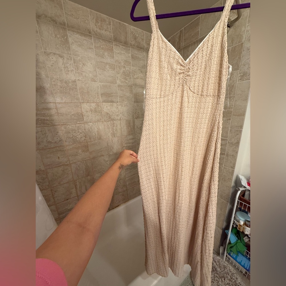 Jessica Simpson Textured Cream Dress SIZE M